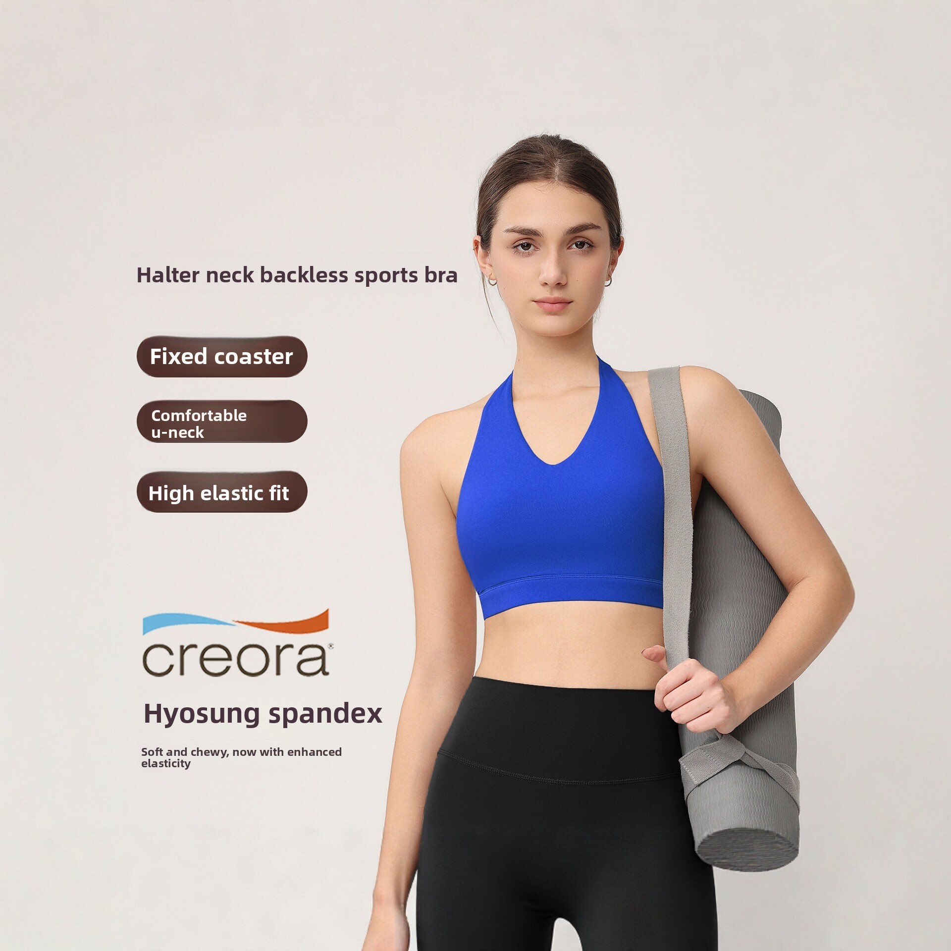 Push Up Bra Padded - Bra Olahraga Wanita Model Halter dengan