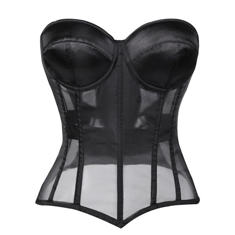 Corset Waist Cinch - Korset Wanita Tanpa Tali Berbahan Mesh