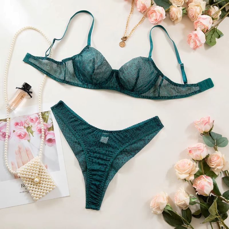 Push Up Bra Padded - 2pcs/Set Lingerie Wanita Ultra Tipis Berbahan