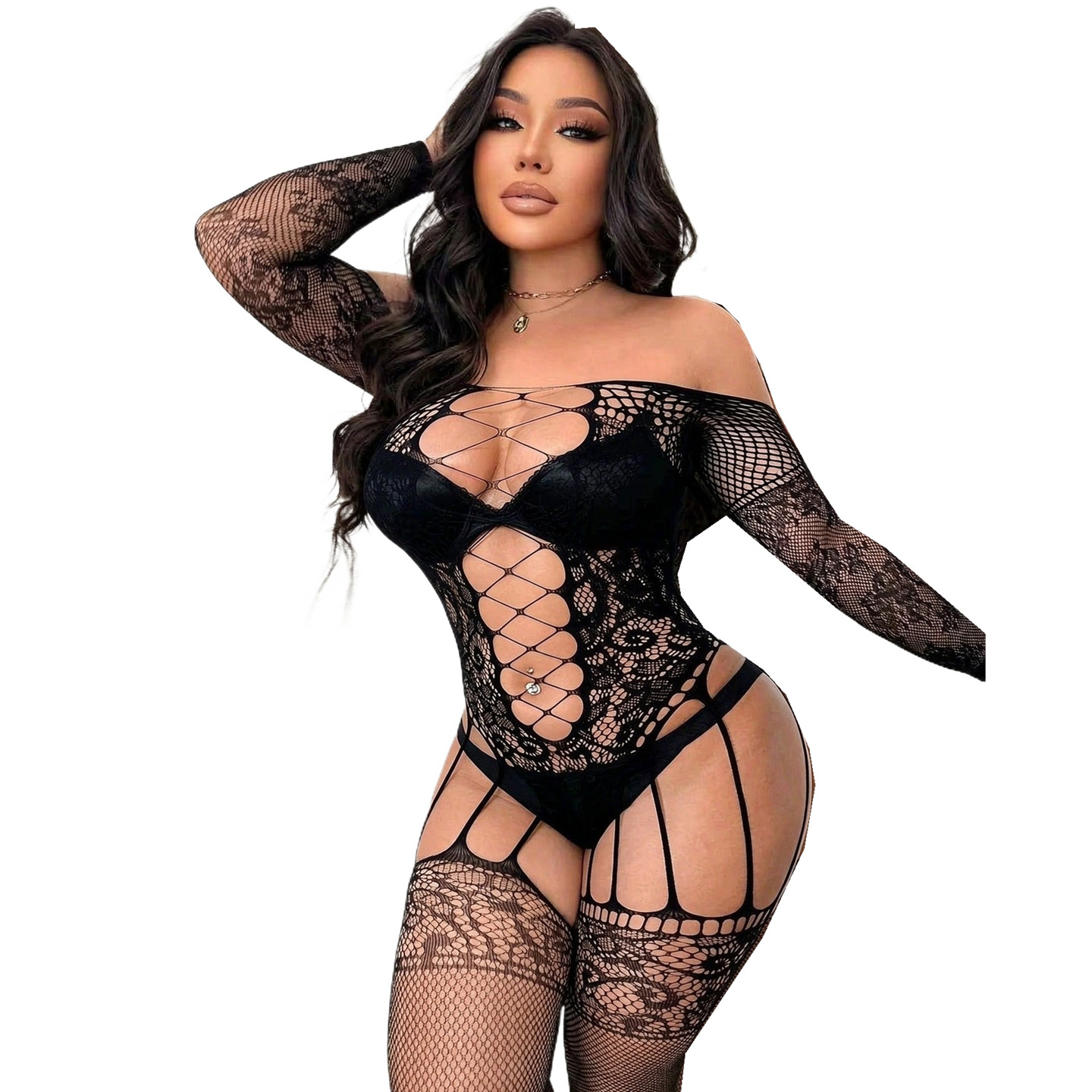 Stoking Seluruh Tubuh Berbahan - Bodystocking Fishnet ulasan dan harga